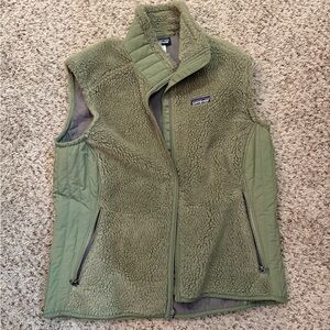 Patagonia Olive Green Fleece Vest